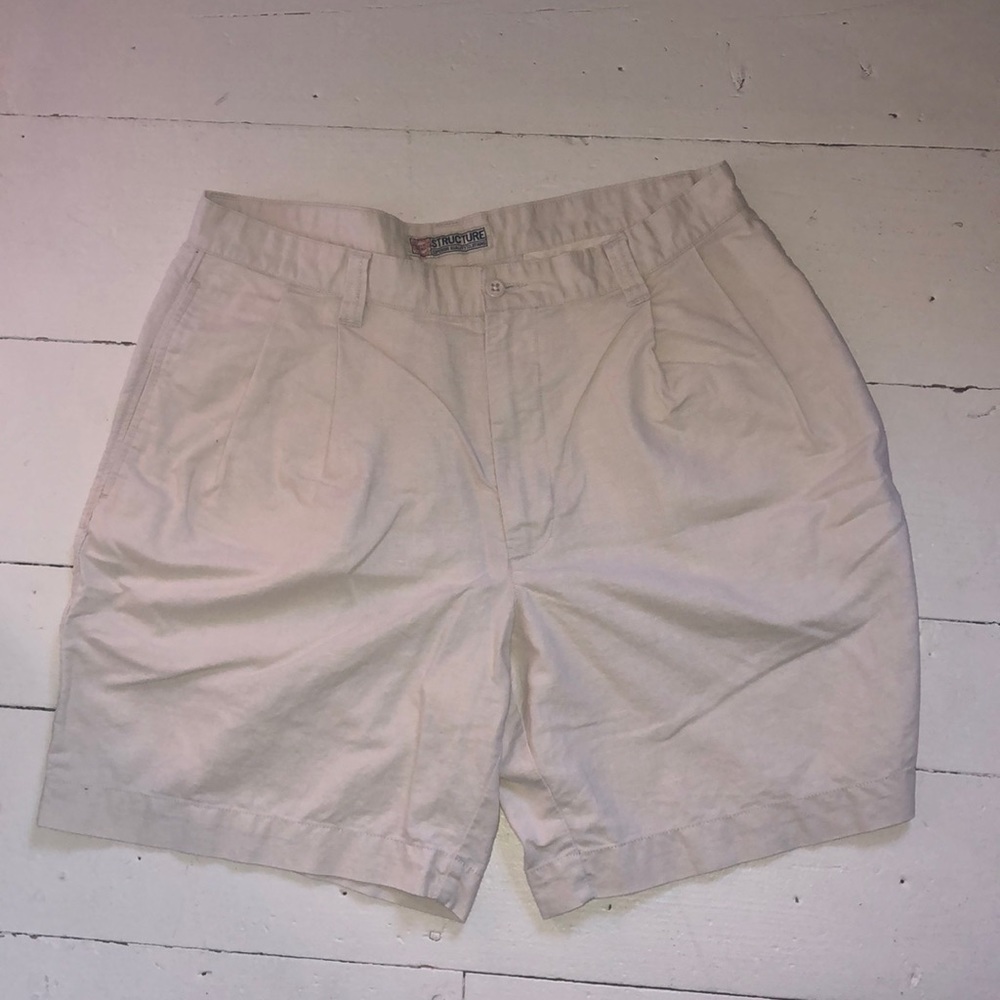 Vintage linen & cotton short by Structure